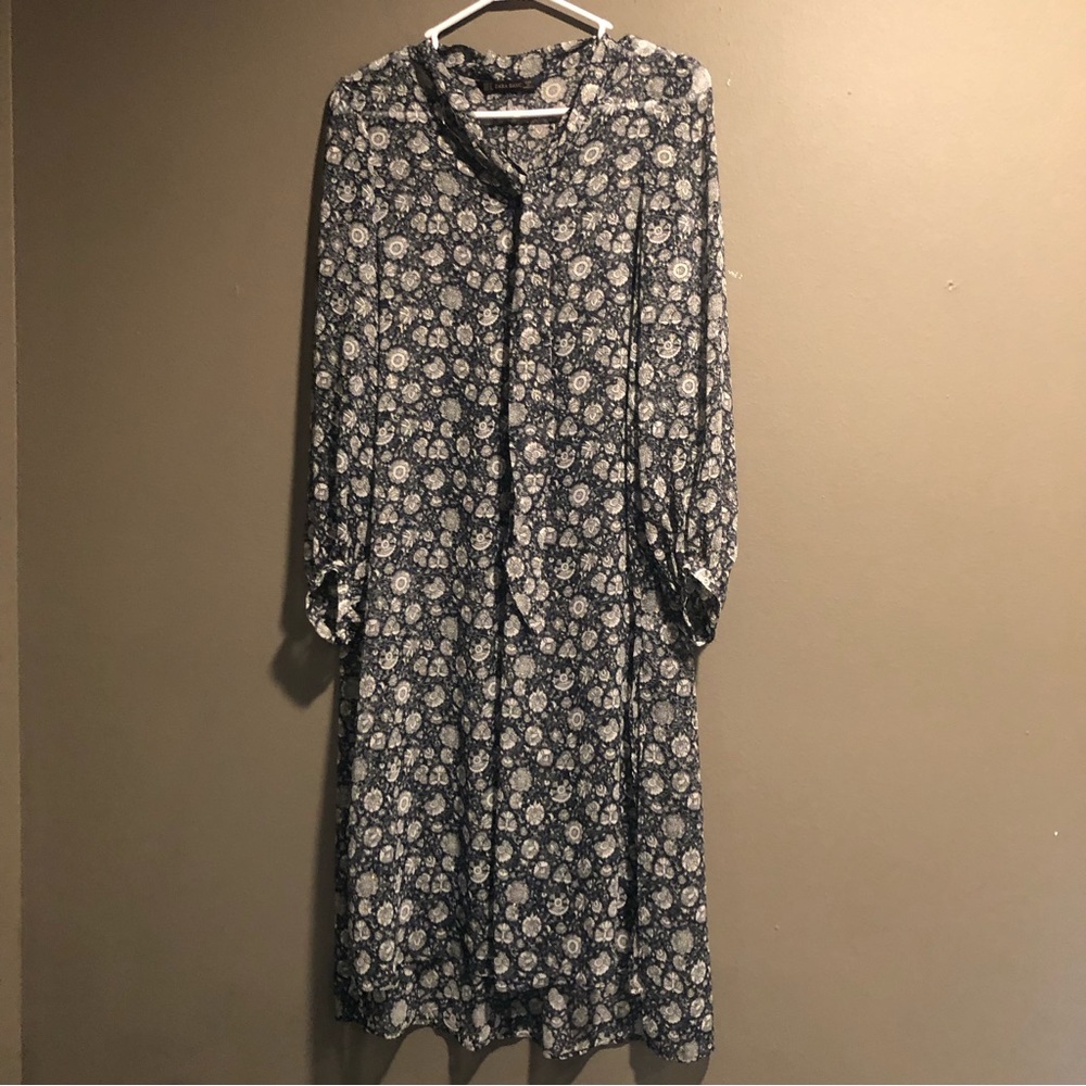 Zara Sheer Long Sleeves Dress Size Medium